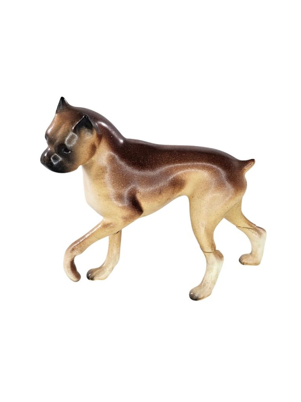 Hagen Renaker DW Boxer Dog Maggie Figurine Matte Paw Up AS IS REPAIRED